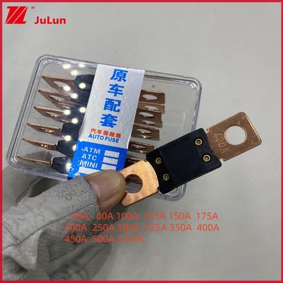 400A 32V Mega Fuse Bouton vers le bas Auto Fuse Audio Holder 0298040.ZX Fuseau de véhicule 60A 80A 100A 125A 150A 200A 250A 300A 400A 450A 500A Type de borne 32VDC
