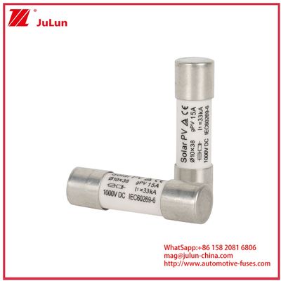 15A 1000VDC Fuseau GPV 10*38 Pour les systèmes d'énergie solaire