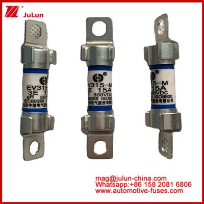 EV315-M 15A 500VDC GR Tube céramique circuit de fusible tubulaire automobile protection de l'environnement fiabilité est conforme à la norme ISO8820