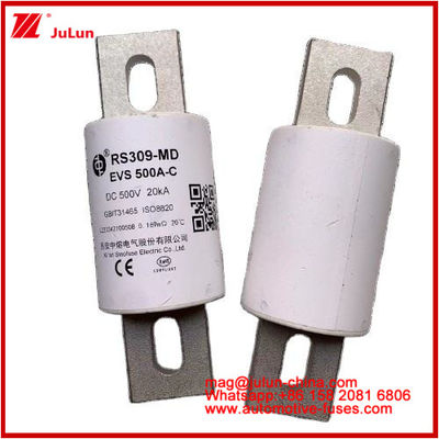 RS309-EVS 500A-C 500VDC 20KA GB Système de batterie électrique en céramique tubulaire Système de fusibles automobiles en céramique pour véhicules électriques et systèmes de propulsion électrique