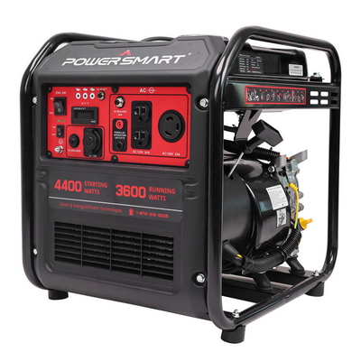 L'inverseur portable à domicile est disponible en stock chez Powersmart 4400w, générateur de gaz à cadre ouvert pour le camping.