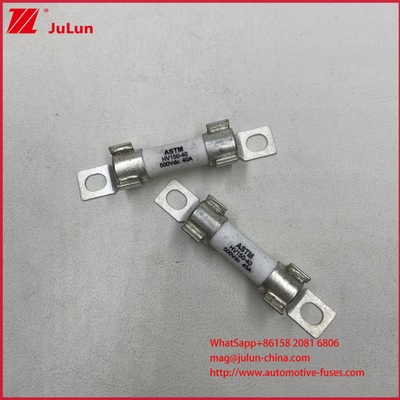 ASTM HV150 Fuseau de véhicule électrique 30A 10A DC500V 20KA Installation de boulons cylindriques en céramique avec une forte capacité de rupture