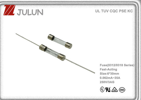 fusible temporaire rapide de 50mA 0.05A 250V 5*20mm avec le tube en céramique