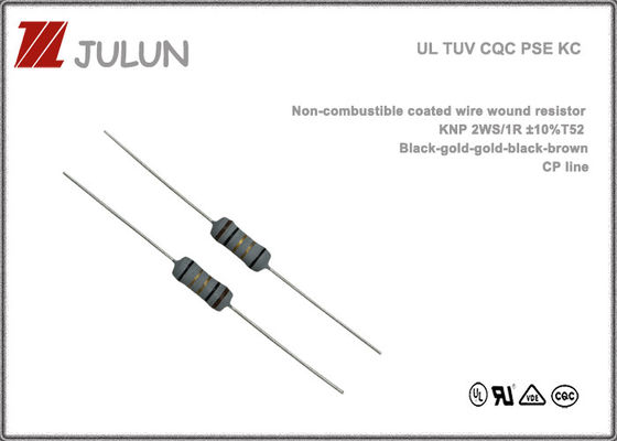 Résistance subminiature en céramique enduite non combustible de blessure de fil