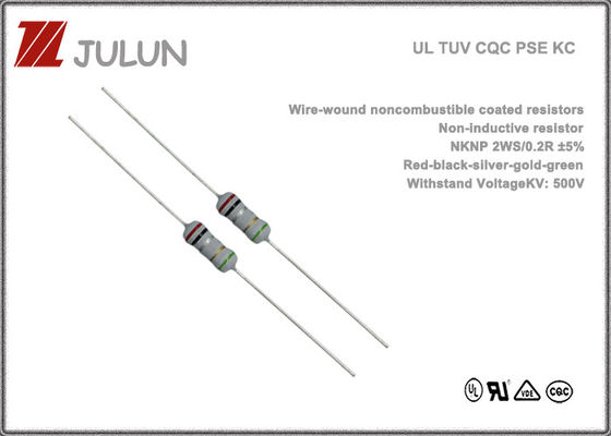 non-combustible de résistance de blessure de fil de 125V 250V enduit